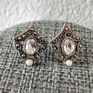 Silver Vintage Inspired Earrings